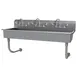 Advance Tabco FS-WM-60-ADA-F 60" Wall Mounted Multi-Station Hand Sink with Wrist Faucet - 14 gauge 1 image