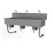 Advance Tabco FS-WM-60KV 60" Wall Mounted Multi-Station Hand Sink without Faucet-Knee Valves/14 g 1 image