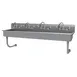 Advance Tabco FS-WM-80-ADA-F 80" Wall Mounted Multi-Station Hand Sink with Wrist Faucet - 14 gauge 1 image