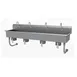 Advance Tabco FS-WM-80KV 80" Wall Mounted Multi-Station Hand Sink without Faucet-Knee Valves/14 g 1 image