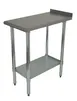 Advance Tabco FTS-3612-X 12" Open Base Work Table with Undershelf / Upturn 1 image