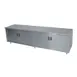 Advance Tabco HB-SS-308 96" Cabinet Base Hinged Doors Work Table with 4 Doors 1 image