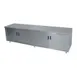 Advance Tabco HB-SS-368 96" Cabinet Base Hinged Doors Work Table with 4 Doors 1 image
