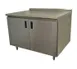 Advance Tabco HF-SS-307 84" Cabinet Base Hinged Doors Work Table with 4 Doors 1 image