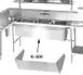Advance Tabco K-500 Apron, To Cover Sink Bowls, Stainless Steel, 1 image
