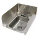 Advance Tabco K-614C Removable 3-Sided Splash For Counter-Mount Drop In Sink 1 image