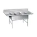 Advance Tabco K7-3-2030-24RL 108" Three Compartment Sink, 20"W x 30"L Bowl With 2 Drainboards 1 image
