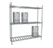 Advance Tabco KR-80 80" Aluminum Keg Rack with 8 Kegs Capacity and 3 Shelves 1 image