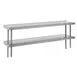 Advance Tabco ODS-12-144R Overshelf, Table Mounted, Double, 144"W X 12"D 1 image