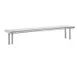 Advance Tabco OTS-12-120 Overshelf, Table Mounted, Single, 120"W X 12"D 1 image