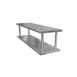 Advance Tabco PA-24-132-2 Pass Thru Shelf With Overshelf - 132"W x 24"D 1 image