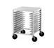 Advance Tabco PR10-3ST Mobile Half Height End Load Bun / Sheet Pan Rack with Work Top 1 image