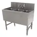 Advance Tabco PRB-19-33C 36" Underbar Sink Units, 3 Compartment without Drainboard 1 image