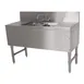 Advance Tabco PRB-19-42C 48" Underbar Sink Units, 2 Compartment with 2 Drainboards 1 image