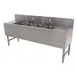 Advance Tabco PRB-19-64C 72" Underbar Sink Units, 4 Compartment with 2 Drainboards 1 image