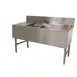 Advance Tabco PRB-24-42C 48" Underbar Sink Units, 2 Compartment with 2 Drainboards 1 image
