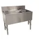 Advance Tabco PRB-24-42R 48" Underbar Sink Units, 2 Compartment with Left Drainboard 1 image