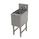 Advance Tabco PRHS-19-18 18" Free Standing Underbar Hand Sink Unit with Splash Mount Faucet 1 image