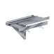 Advance Tabco PS-12-132 Stainless Steel Wall Mounted Shelf with Pot Rack - 132"W x 12"D 1 image