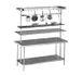 Advance Tabco SCT-120, 120" Stainless Steel Table Mounted Pot Rack / Utensil Rack w/ 18 Hooks, Circular  1 image