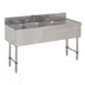 Advance Tabco SLB-43L 48" Underbar Sink Units, 3 Compartment with Right Drainboard 1 image