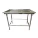 Advance Tabco SR-48 48" Dishtable Sorting Table w/ 3" Raised Edge, Crossrails, 30" Wide Top 1 image