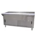 Advance Tabco STU-3-DR 47" Solid Top Table with Cabinet Base and Sliding Doors 1 image