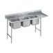 Advance Tabco T9-3-54-18R-X 77" Three Compartment Sink, 16"W x 20"L Bowl With Right-Hand Drainboard 1 image