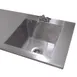Advance Tabco TA-11A Sink Welded Into Table Top, 16"W X 20"D X 8" Deep Bowl 1 image