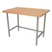 Advance Tabco TH2S-248 Maple Top Work Table, 96"W X 24"D 1 image