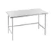 Advance Tabco TMS-302 24" Open Base Work Table, Stainless Steel Base / Flat Top (Without Backsplash) 1 image