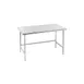 Advance Tabco TMS-362 24" Open Base Work Table, Stainless Steel Base / Flat Top (Without Backsplash) 1 image