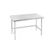 Advance Tabco TSFG-362 24" Open Base Work Table, Stainless Steel Base / 1-1/2" Backsplash - Upturn 1 image