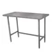 Advance Tabco TSLAG-363-X 36" Open Base Work Table w/Side & Rear Crossrails, Flat Top - 36"D / Flyer 1 image