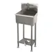 Advance Tabco WSS-14-21FV-FM 18" Freestanding Hand Sink without Faucet-Single Foot Valve/16 gauge 1 image