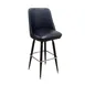 AAA Furniture Wholesale 104-24 BUCKET Bar Stool – 24” Seat Height, Vinyl Bucket Seat, Black Metal Frame Armless 1 image