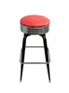 AAA Furniture Wholesale 104-31/BAND GR4 Bar Stool with Upholstered Seat, Black 1 image