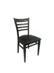 AAA Furniture Wholesale 311/WN GR4 Indoor Side Chair with Upholstered Seat 1 image