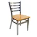 AAA Furniture Wholesale 316/CLEAR COAT WS Indoor Side Chair with Ladder Back 1 image