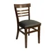 AAA Furniture Wholesale 412 GR4 Indoor Side Chair with Ladder Back and Upholstered Seat 1 image