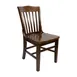 AAA Furniture Wholesale 415 SOLID WOOD Indoor Side Chair with 5-Slat Back and Solid Wood Seat 1 image