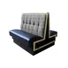 AAA Furniture Wholesale CCB42D-DUCE GR4 30" Double Duce Booth, Upholstered Curved Channel Back, Grade 4 Upholstery, Black Vinyl Base 1 image