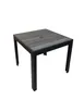 AAA Furniture Wholesale FB-WN3030 Square Teakwood Simulation Outdoor Restaurant Table, 30x30, Walnut Finish, Aluminum Border 1 image