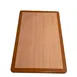 AAA Furniture Wholesale RNOT3048 Rectangle Resin Table Top, 30" x 48", Dual Color, Natural Finish Inlay, Oak Finish Edge 1 image