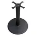AAA Furniture Wholesale TRB24 24" Round Dining Height Table Base, Black Matte Finish, 4" Column, Cast Iron 1 image