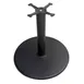 AAA Furniture Wholesale TRB30 30" Round Dining Height Table Base, 4" Column, Black Matte Finish, Cast Iron 1 image