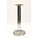 AAA Furniture Wholesale TSR12 Dining Height Metal Table Base, 12" Base, 3" Chrome Column, Stainless Steel, Bolt-Down 1 image