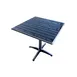 AAA Furniture Wholesale TTBT3030 Square Outdoor Table, 30x30, Synthetic Teak Top, Black Finish, Aluminum Base 1 image