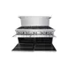 Atosa USA AGR-10B-LP 60" Liquid Propane Gas Restaurant Range w/ (10) Open Burners, 374.000 BTU 5 image