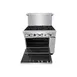 Atosa USA AGR-6B-LP 36" LP Gas Restaurant Range w/ (6) Open Burners & (1) Oven, 219.000 BTU 7 image